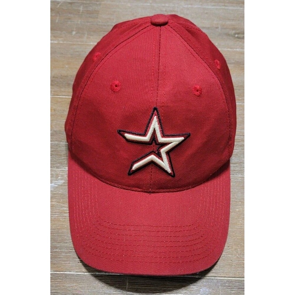 Vintage Houston Astros Baseball Hat Red Open Star Snapback 90s Outdoor Cap MLB